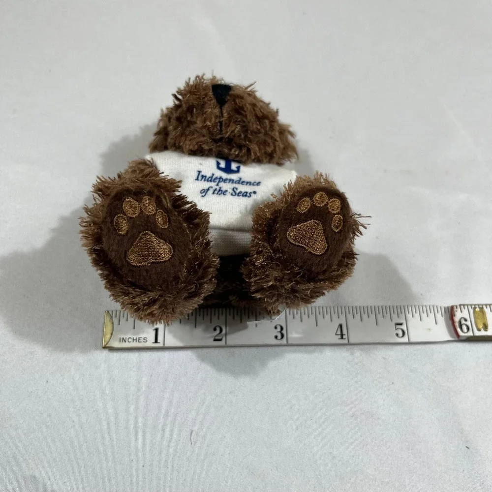 Royal Caribbean Plush Teddy Bear Small Brown Independence of the Seas Vintage